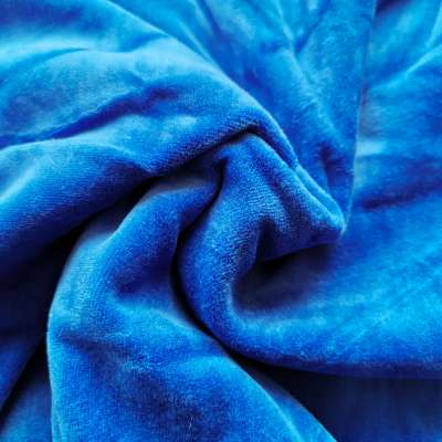 soft organic cotton velvet fabric for leisure daily wear pajamas and home textiles