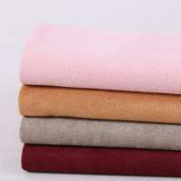 polyester faux suede fabric used in winter jacket coat