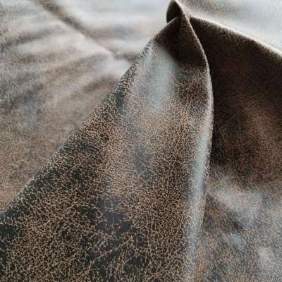 polyester synthetic leather fabric with printing for sofa or footwear and bag or   leather clothes