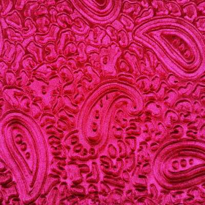 quickdry printed embossed polyester spandex velvet fabric for fashion suits