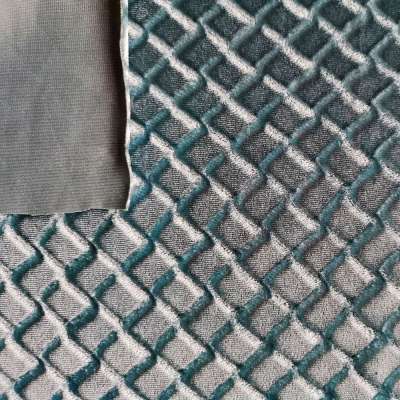 embossed printing polyester spandex velvet knitted velour fabric for fashion outdoor garment