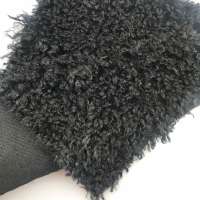 100% polyester knitted fur fabric for winter coat jacket collar shoes