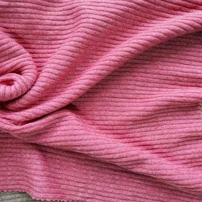 soft polyester viscose hacci knitted rib fabric for lady top skirt and sweaters