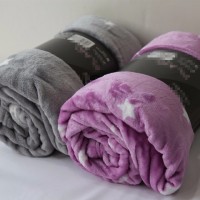 china supplier Weighted fashion polyester knitted Deluxe Napa merino wool flannel fleece blanket