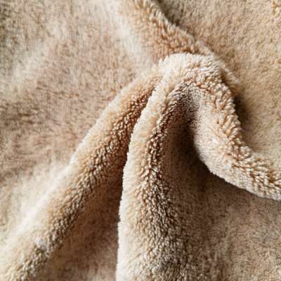 100% polyester single side brushed thermal fleece for blankets and hoodies or sports jacket